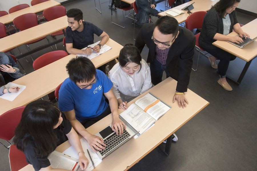 students in the classroom