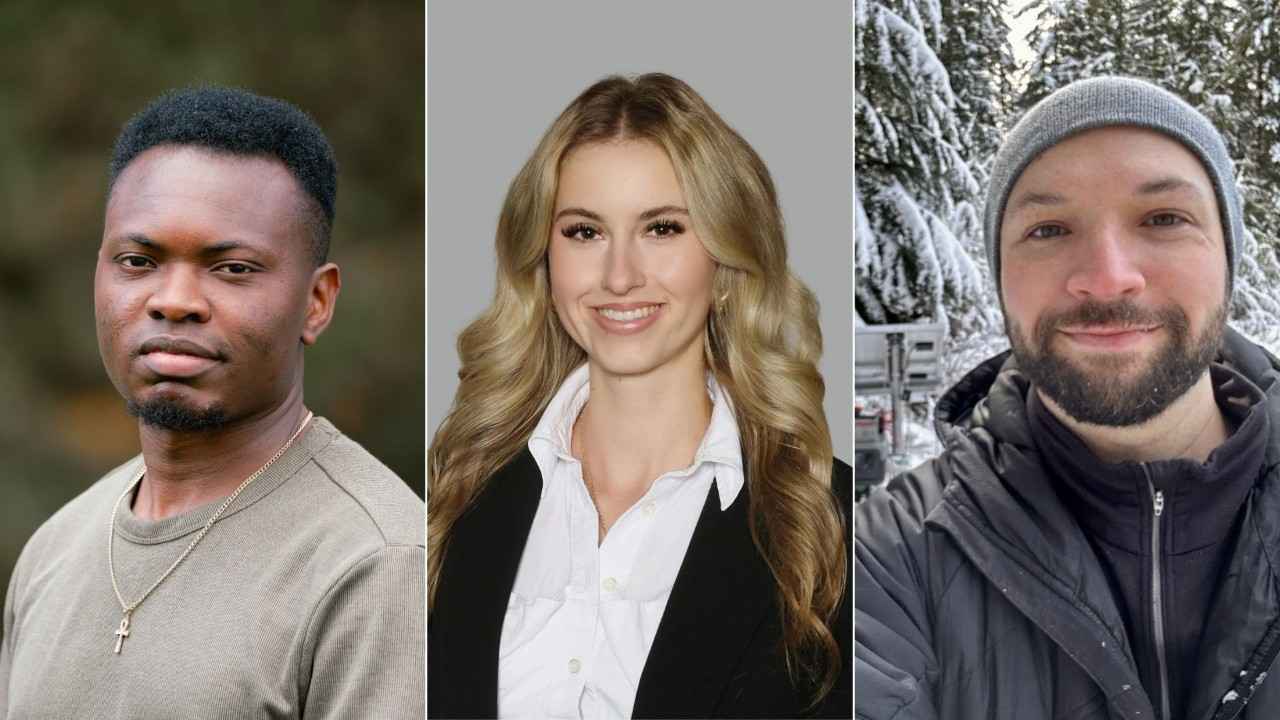 Benjamin Lartey, Tiana Andjelic and Brandon Drucker